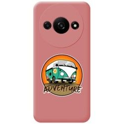 Funda Silicona Líquida Rosa para Xiaomi Redmi A3 diseño Adventure Dibujos