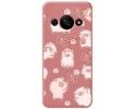 Funda Silicona Líquida Rosa para Xiaomi Redmi A3 diseño Cerdos Dibujos