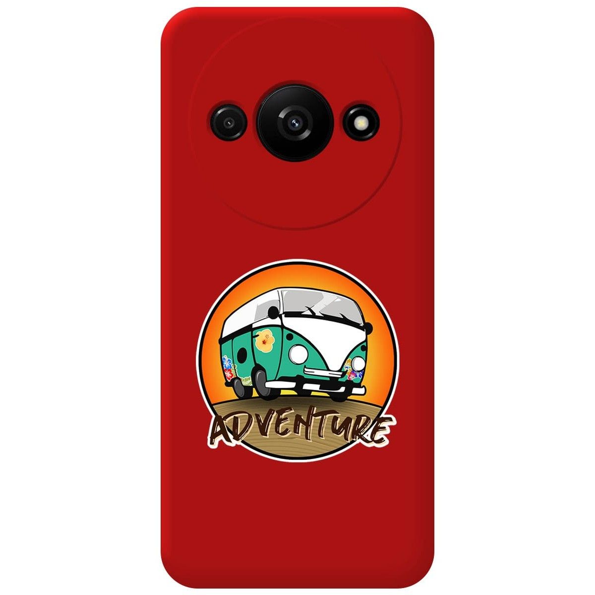Funda Silicona Líquida Roja para Xiaomi Redmi A3 diseño Adventure Dibujos