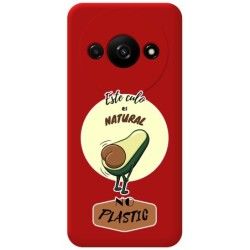 Funda Silicona Líquida Roja para Xiaomi Redmi A3 diseño Culo Natural Dibujos