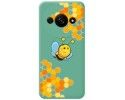 Funda Silicona Líquida Verde para Xiaomi Redmi A3 diseño Abeja Dibujos