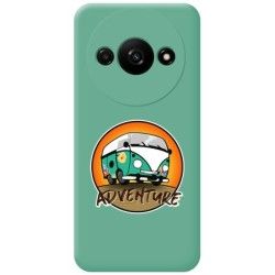 Funda Silicona Líquida Verde para Xiaomi Redmi A3 diseño Adventure Dibujos