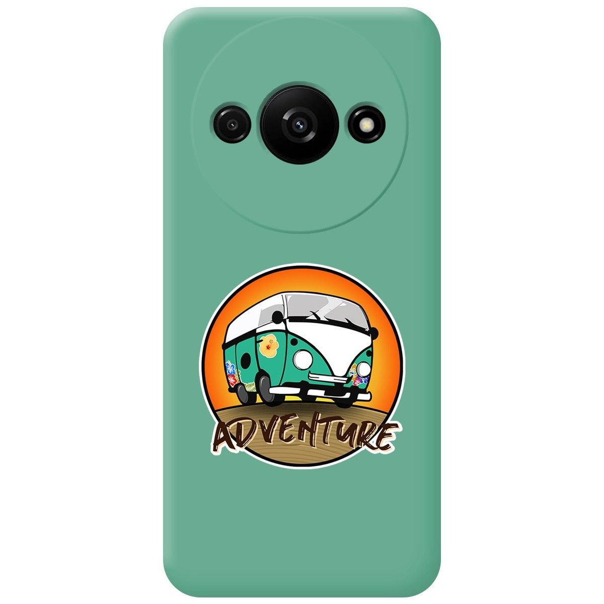 Funda Silicona Líquida Verde para Xiaomi Redmi A3 diseño Adventure Dibujos