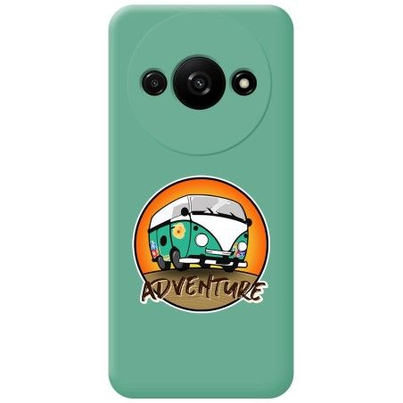 Funda Silicona Líquida Verde para Xiaomi Redmi A3 diseño Adventure Dibujos