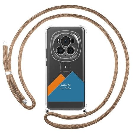Personaliza tu Funda Colgante Transparente para Huawei Honor Magic 6 Pro 5G con Cordon Camel Dibujo Personalizada