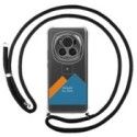 Personaliza tu Funda Colgante Transparente para Huawei Honor Magic 6 Pro 5G con Cordon Negro Dibujo Personalizada