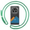 Personaliza tu Funda Colgante Transparente para Huawei Honor Magic 6 Pro 5G con Cordon Verde Agua Dibujo Personalizada