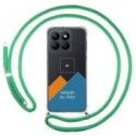 Personaliza tu Funda Colgante Transparente para Huawei Honor X8b con Cordon Verde Agua Dibujo Personalizada