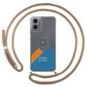 Personaliza tu Funda Colgante Transparente para Motorola Moto G34 5G con Cordon Camel Dibujo Personalizada