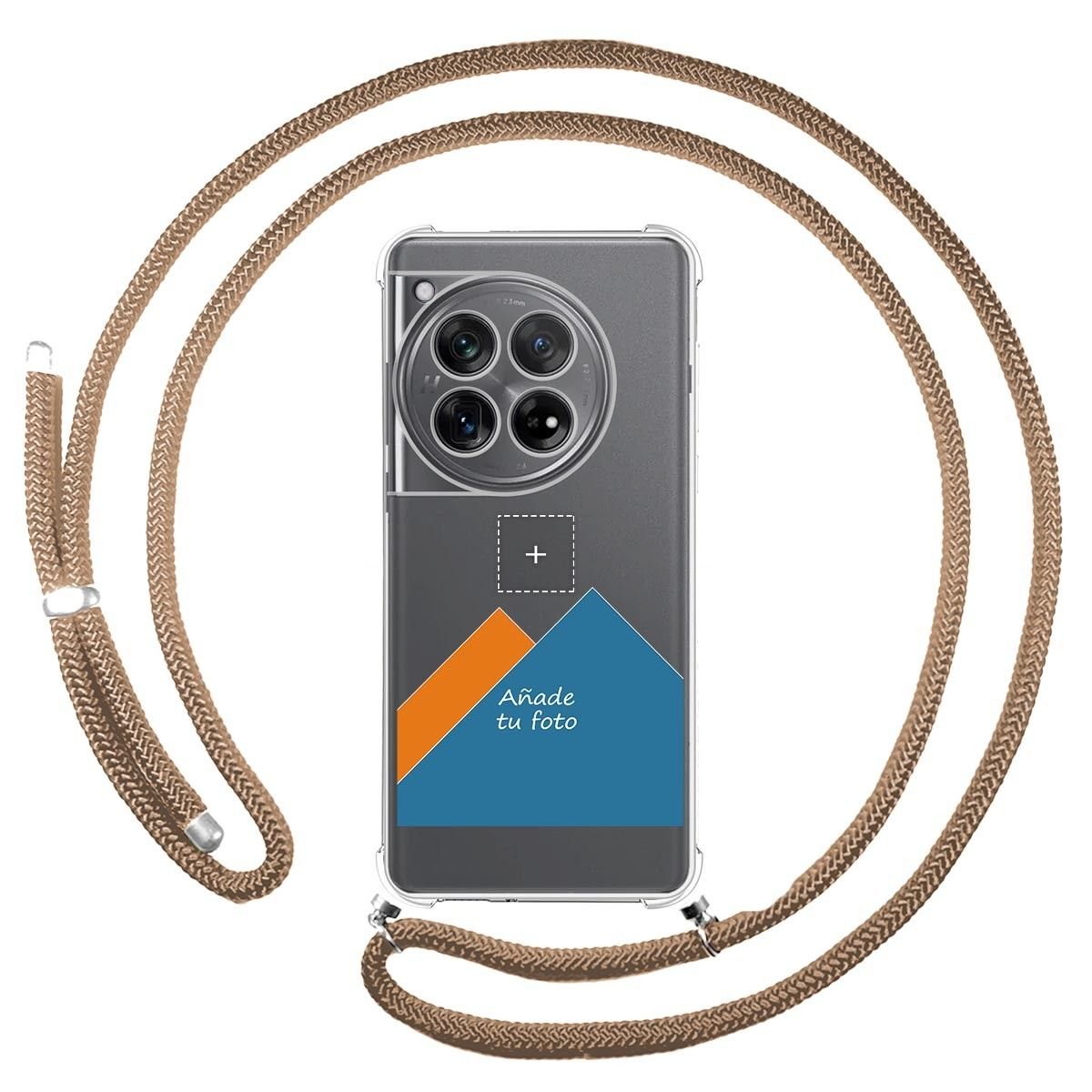 Personaliza tu Funda Colgante Transparente para Oneplus 12 5G con Cordon Camel Dibujo Personalizada