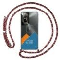 Personaliza tu Funda Colgante Transparente para Realme C67 4G con Cordon Rosa / Dorado Dibujo Personalizada