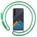Personaliza tu Funda Colgante Transparente para Samsung Galaxy A55 5G con Cordon Verde Agua Dibujo Personalizada