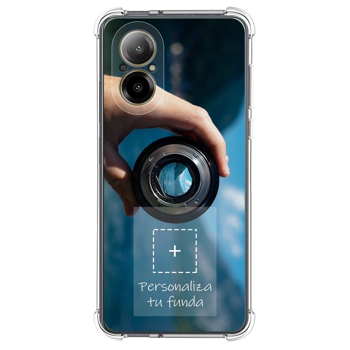 Personaliza tu Funda Silicona AntiGolpes Transparente con tu Fotografía para Realme C67 4G Dibujo Personalizada