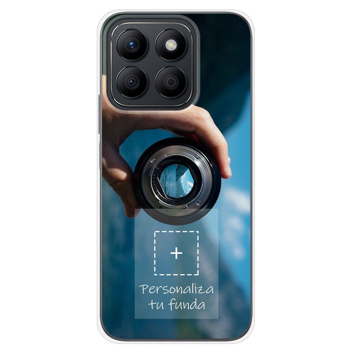 Personaliza tu Funda Silicona Gel Tpu Transparente con tu Fotografia para Huawei Honor X8b Dibujo Personalizada