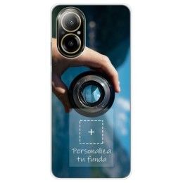 Personaliza tu Funda Silicona Gel Tpu Transparente con tu Fotografia para Realme C67 4G Dibujo Personalizada