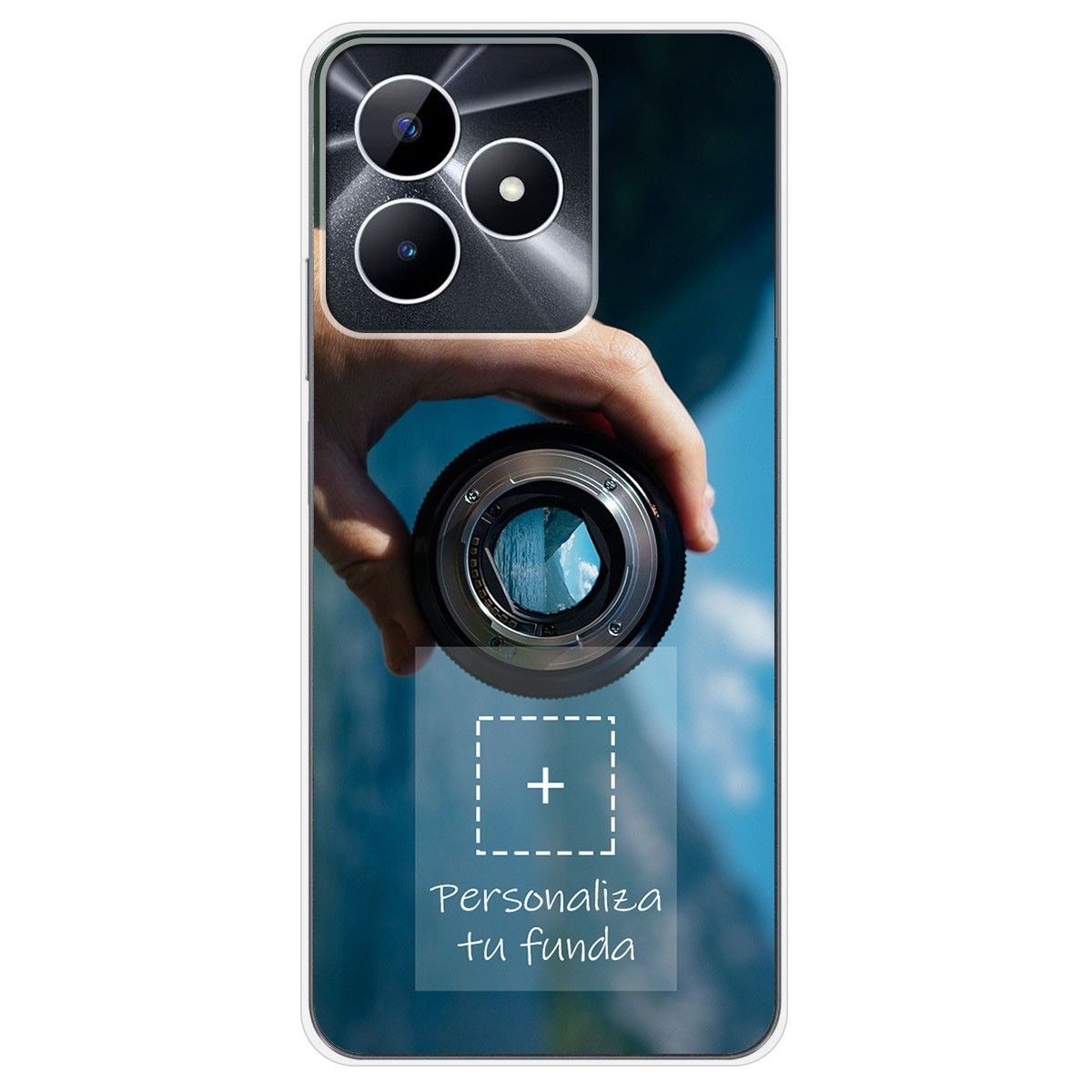 Personaliza tu Funda Silicona Gel TPU Transparente con tu Fotografia para Realme Note 50 Dibujo Personalizada