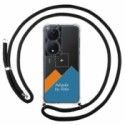 Personaliza tu Funda Colgante Transparente para Huawei Honor X7b con Cordon Negro Dibujo Personalizada