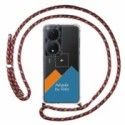 Personaliza tu Funda Colgante Transparente para Huawei Honor X7b con Cordon Rosa / Dorado Dibujo Personalizada