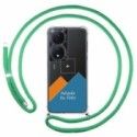Personaliza tu Funda Colgante Transparente para Huawei Honor 90 Smart 5G con Cordon Verde Agua Dibujo Personalizada