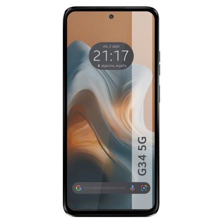 Protector Cristal Templado Completo 5D Full Glue Negro para Motorola Moto G34 5G Vidrio