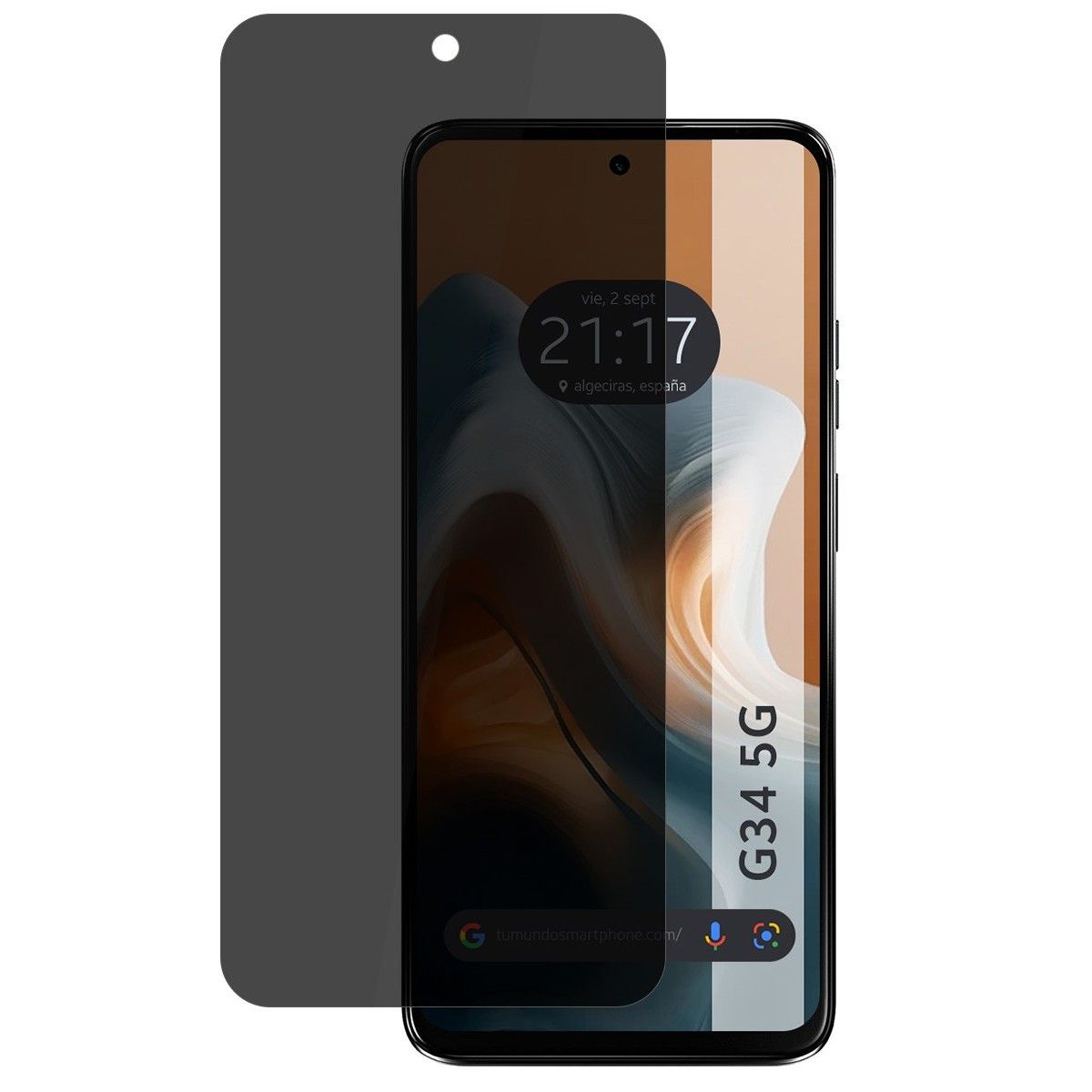 Protector Pantalla Hidrogel Privacidad Antiespías para Motorola Moto G34 5G