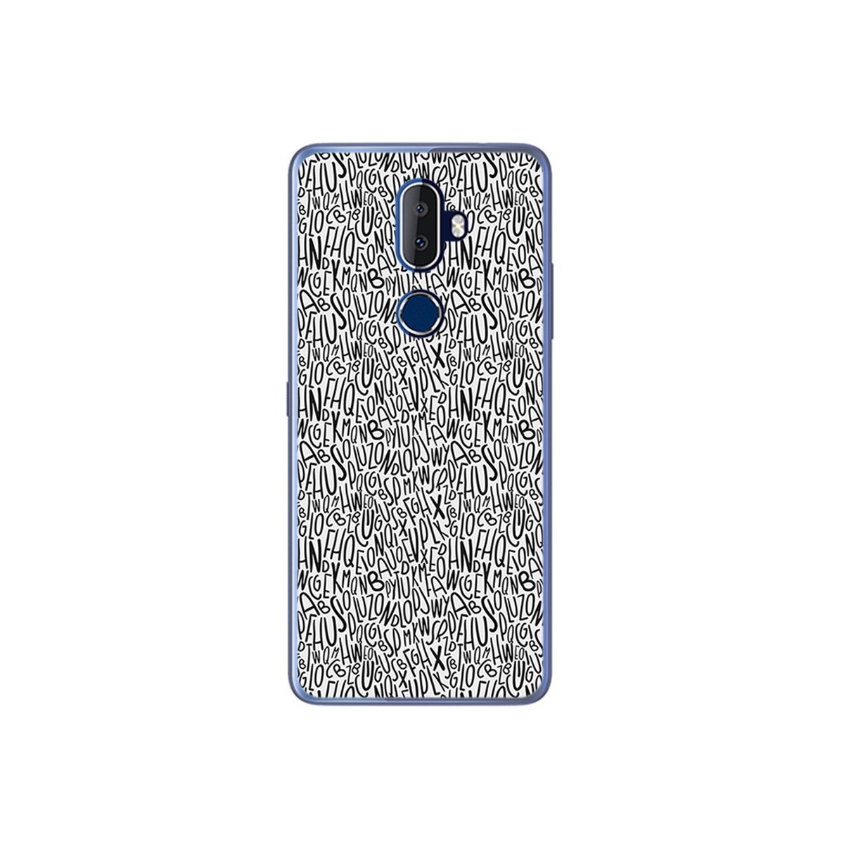 Funda Gel Tpu para Alcatel 3V Diseño Letras Dibujos