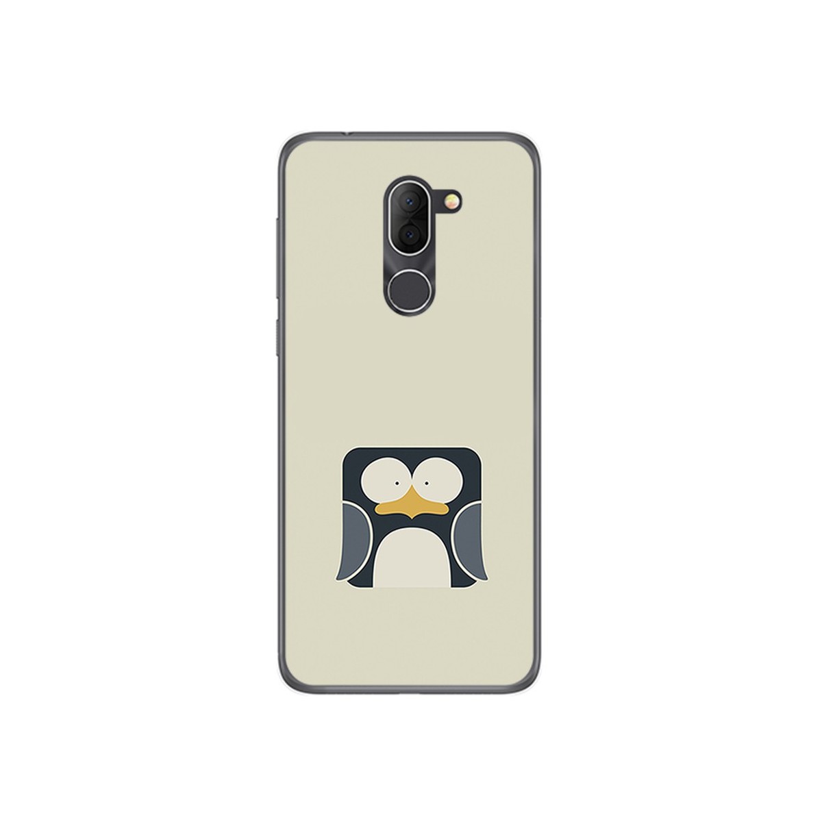 Funda Gel Tpu para Alcatel 3x Diseño Pingüino Dibujos
