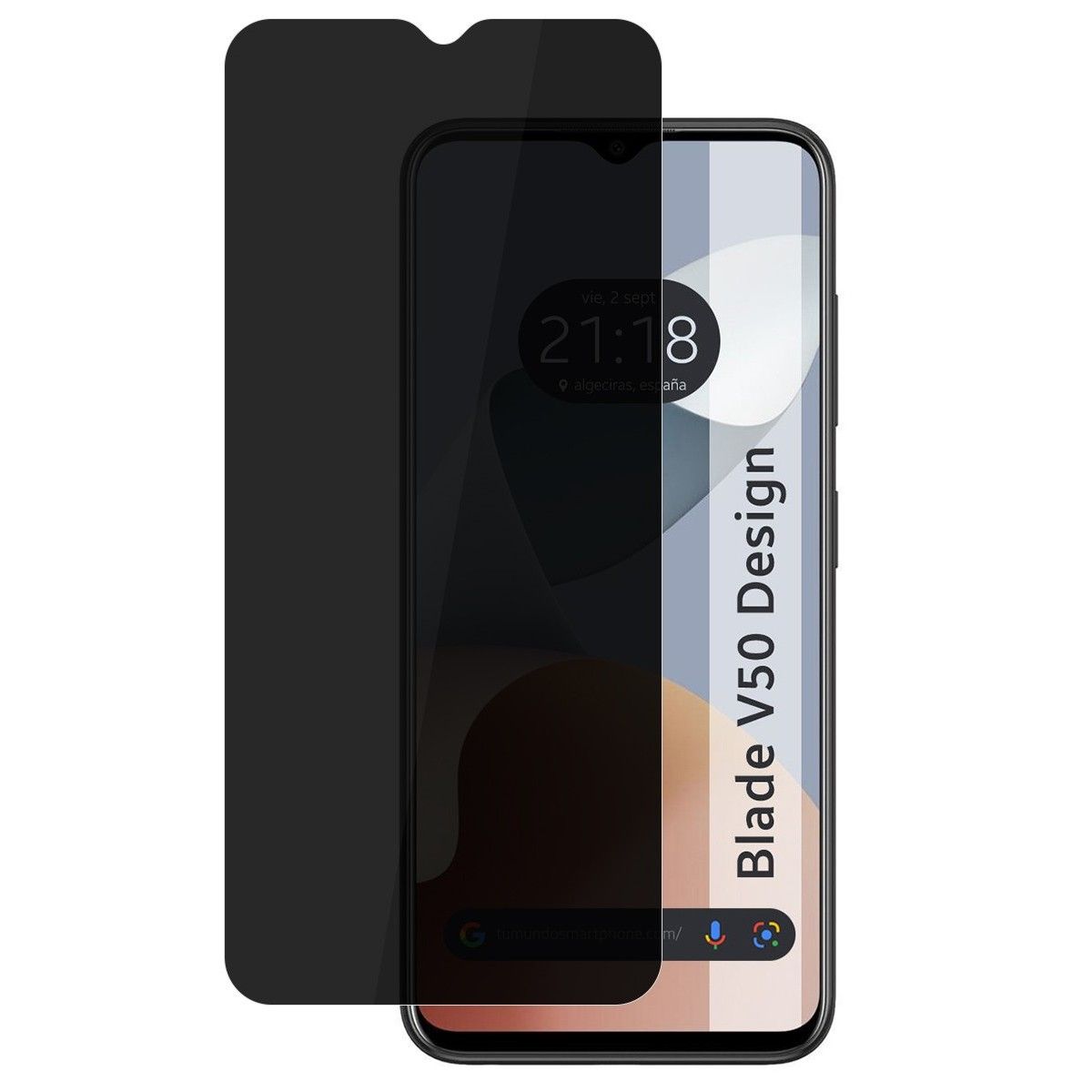 Protector Pantalla Hidrogel Privacidad Antiespías para Zte Blade V50 Design 4G