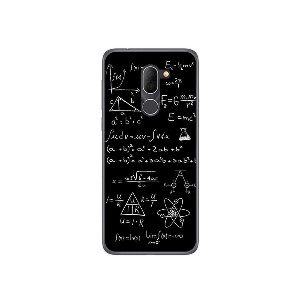 Funda Gel Tpu para Alcatel 3x Diseño Formulas Dibujos