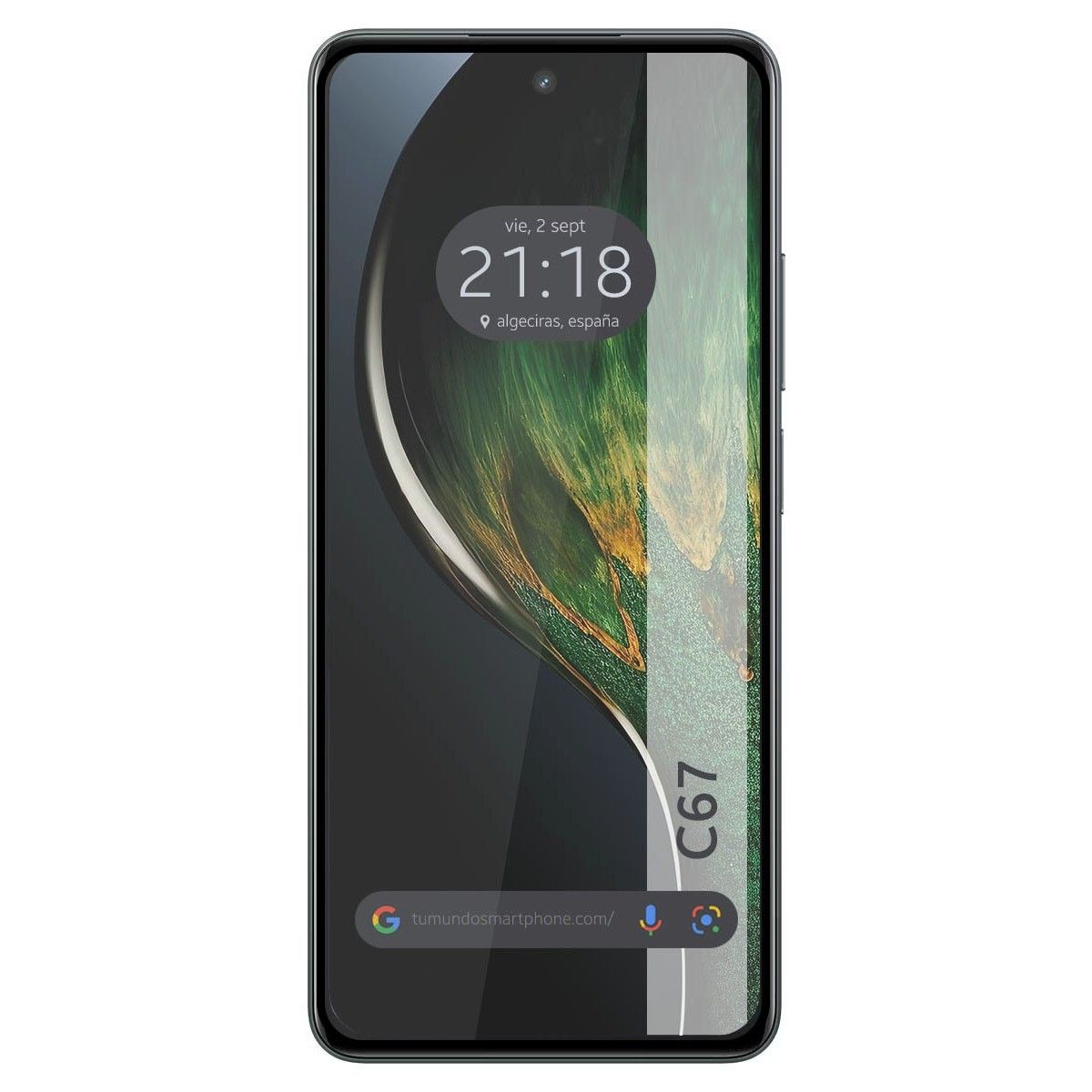 Protector Cristal Templado Completo 5D Full Glue Negro para Realme C67 4G Vidrio