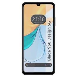 Protector Cristal Templado Completo 5D Full Glue Negro para Zte Blade V50 Vita 4G Vidrio 2