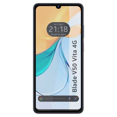 Protector Cristal Templado Completo 5D Full Glue Negro para Zte Blade V50 Design 4G Vidrio