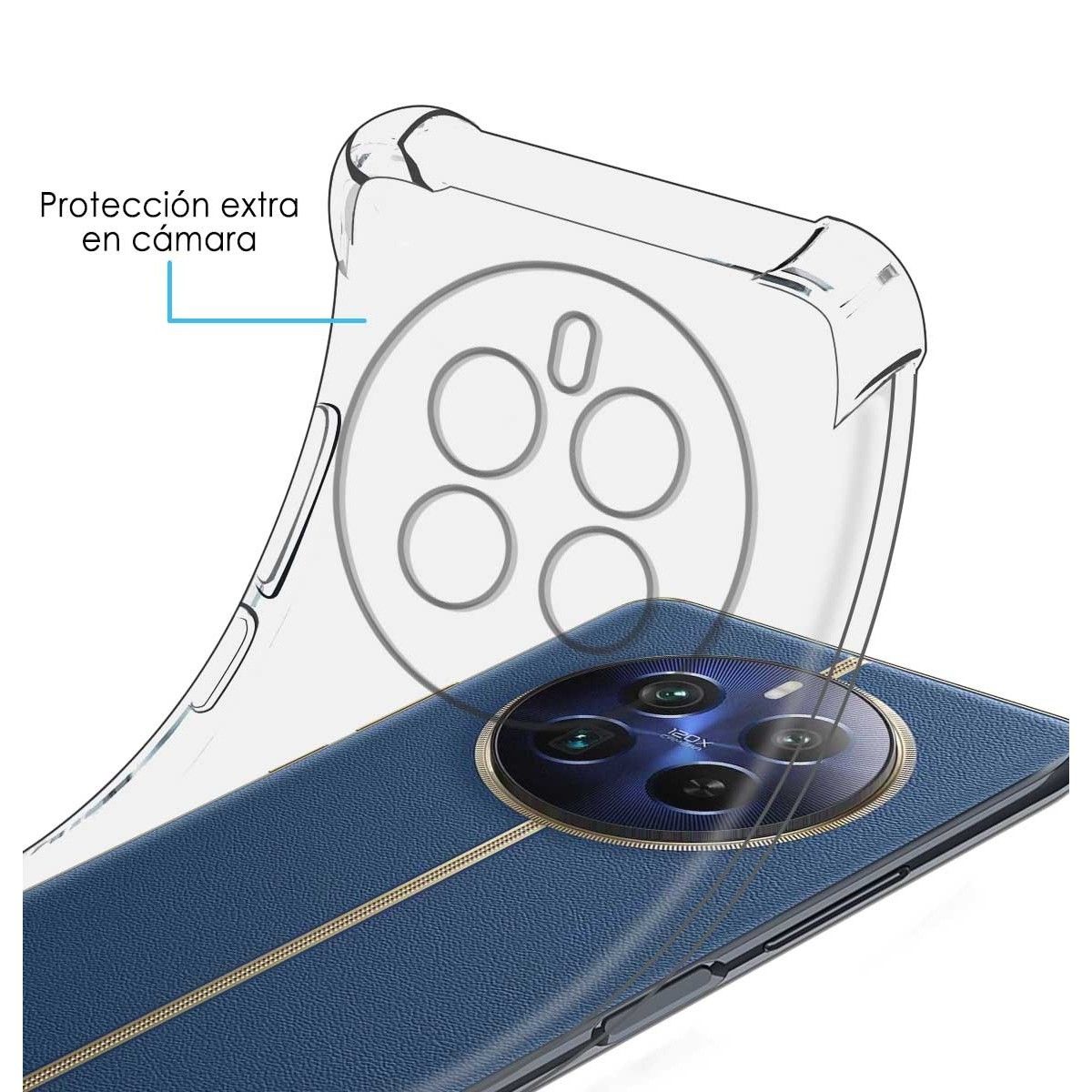 Funda Silicona Antigolpes Transparente para Realme 12 Pro 5G / 12 Pro Plus 5G