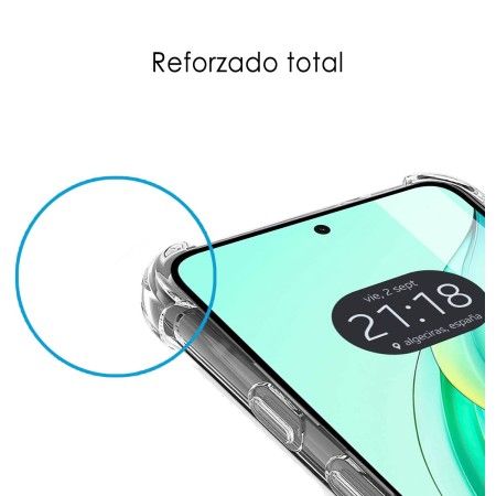 Funda Silicona Antigolpes Transparente para Huawei Honor X7b