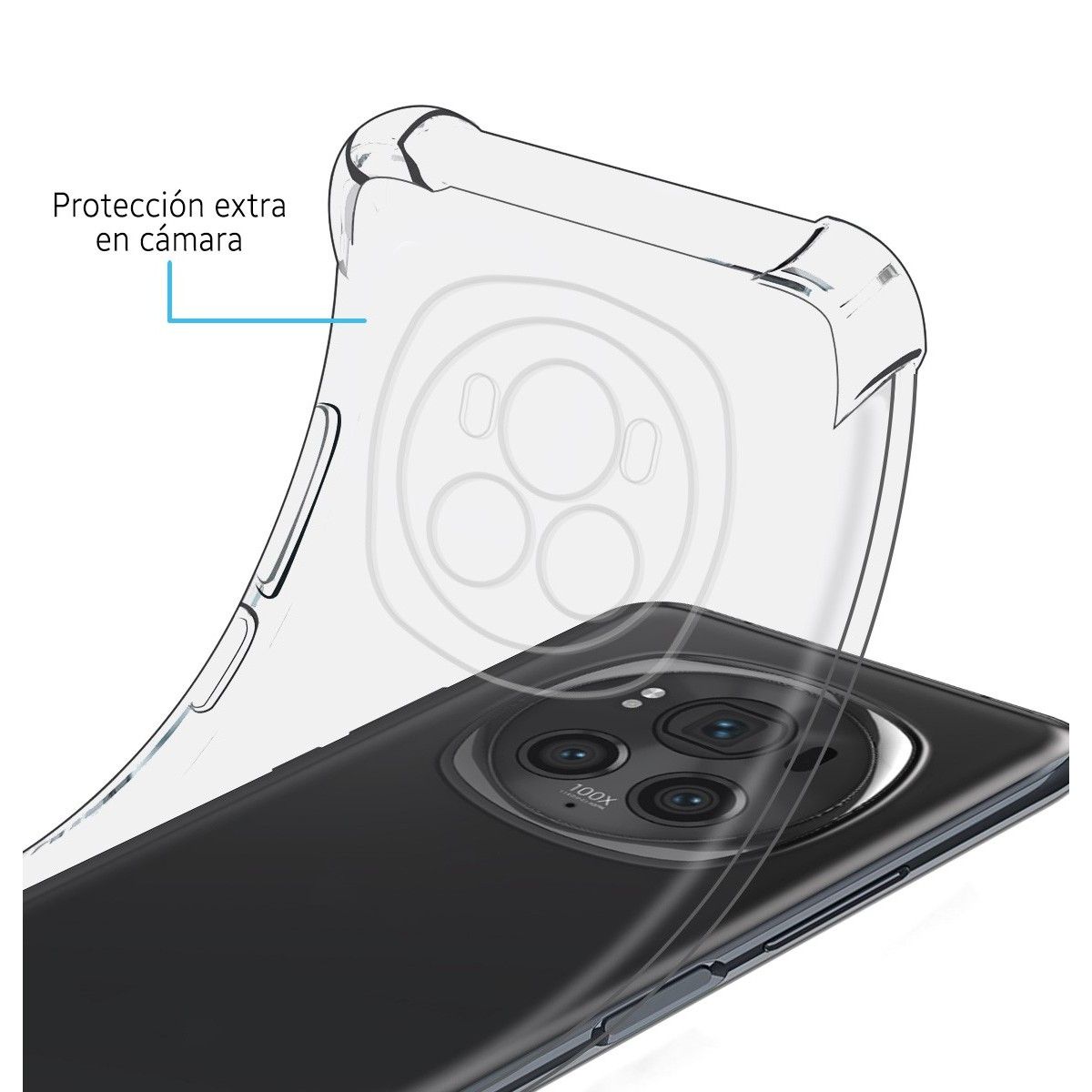 Funda Silicona Antigolpes Transparente para Huawei Honor Magic 6 Pro 5G