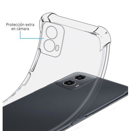 Funda Silicona Antigolpes Transparente para Motorola Moto G34 5G