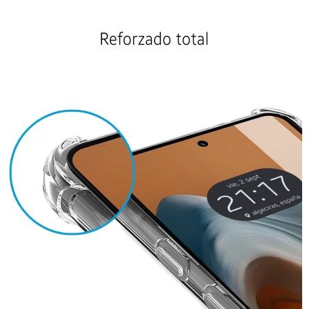 Funda Silicona Antigolpes Transparente para Motorola Moto G34 5G