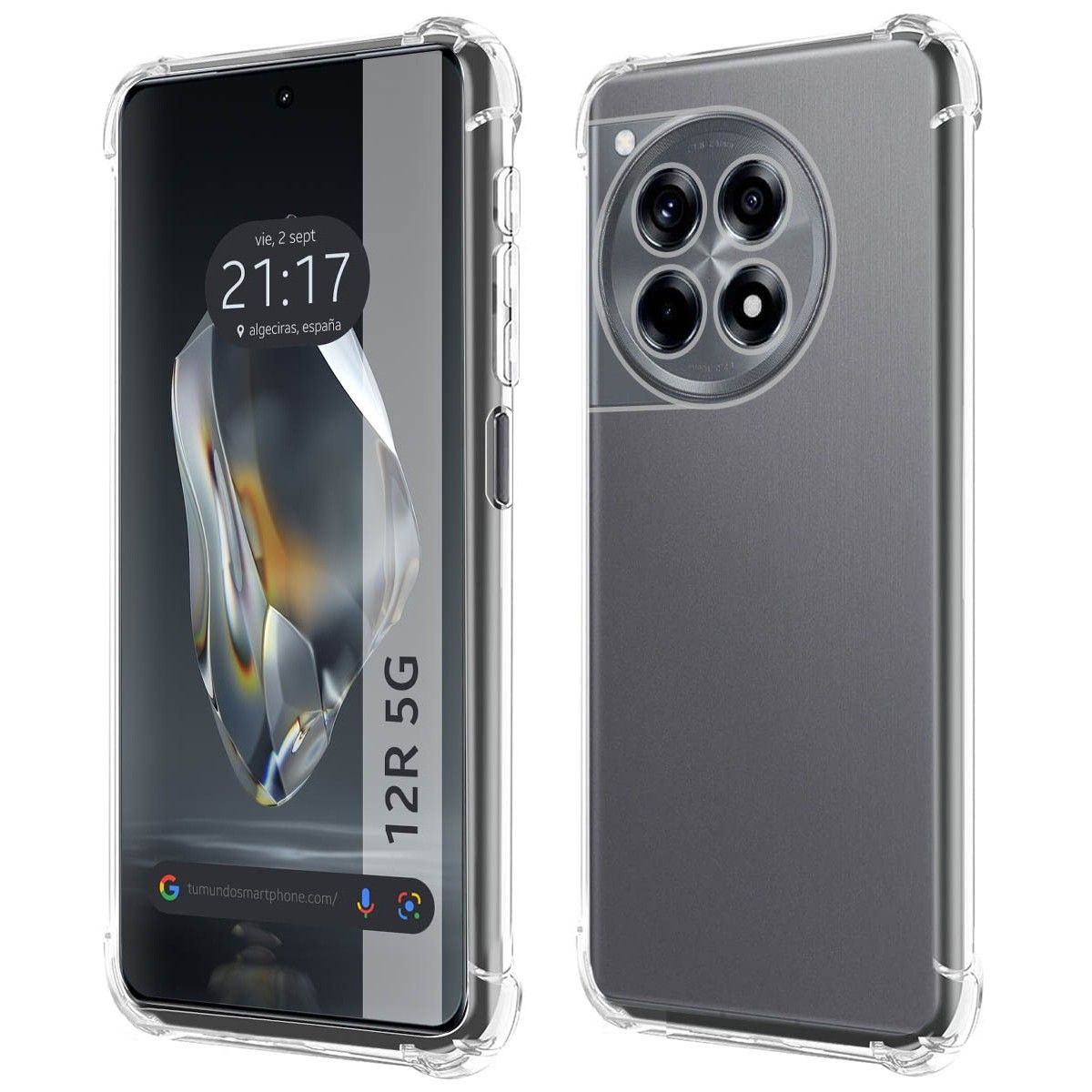 Funda Silicona Antigolpes Transparente para Oneplus 12R 5G