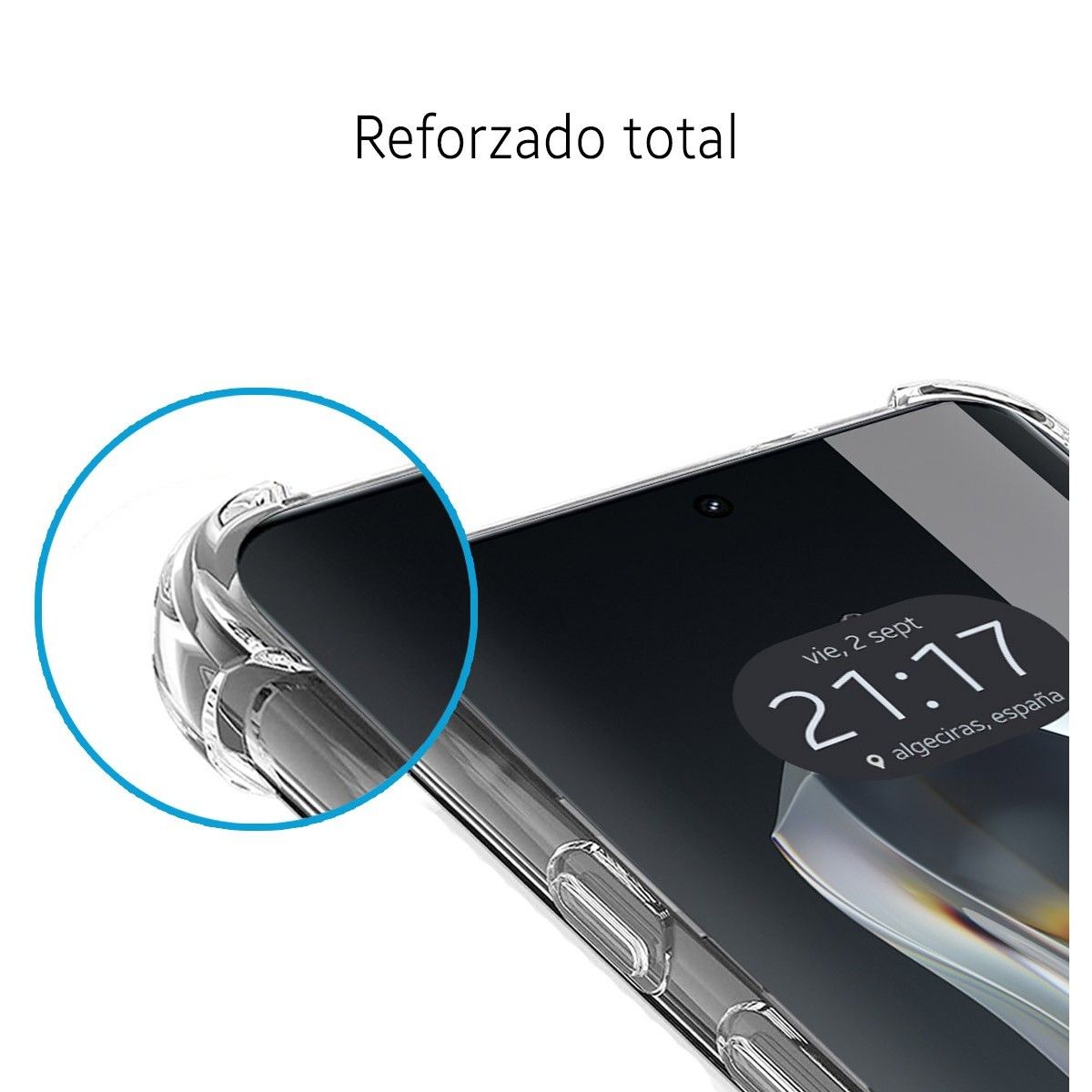 Funda Silicona Antigolpes Transparente para Oneplus 12R 5G