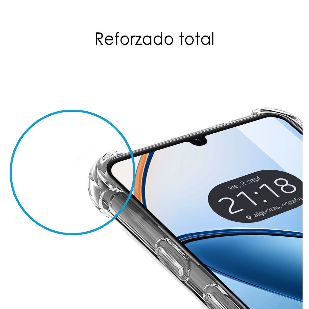 Funda Silicona Antigolpes Transparente para Realme C51