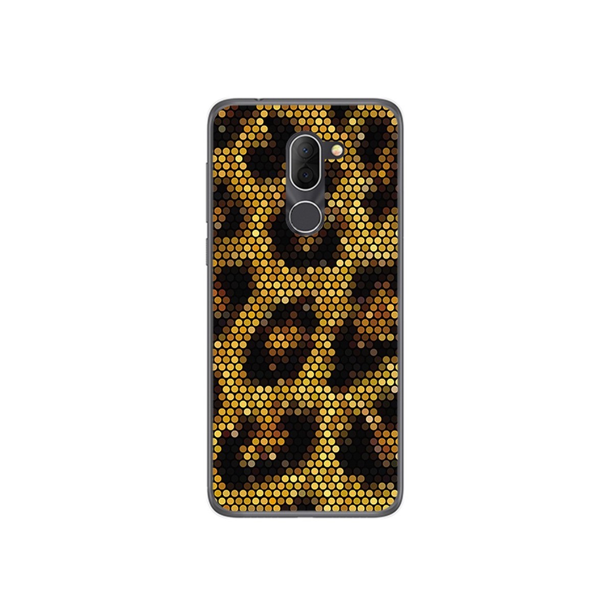 Funda Gel Tpu para Alcatel 3x Diseño Leopardo Dibujos