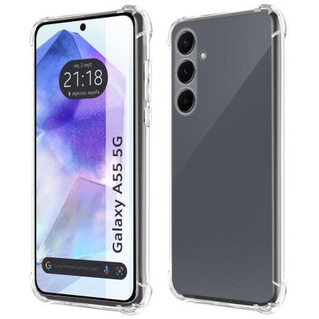 Funda Silicona Antigolpes Transparente para Samsung Galaxy A55 5G