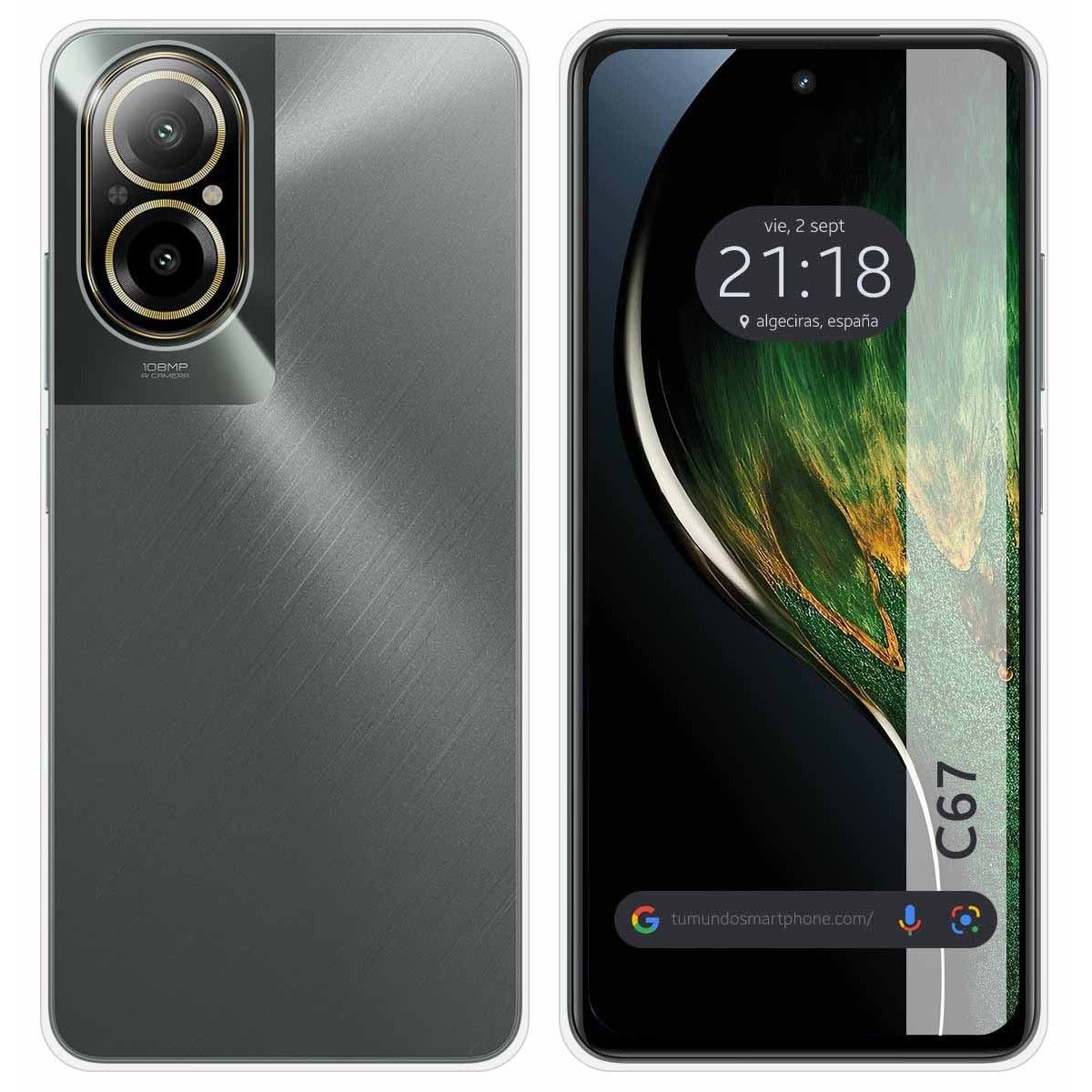 Funda Silicona Gel TPU Transparente para Realme C67 4G