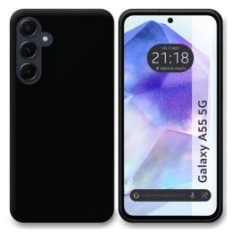 Funda Silicona Gel TPU Negra para Samsung Galaxy A55 5G