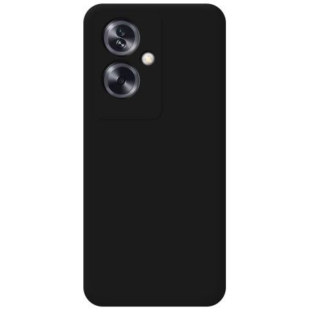 Funda Silicona Líquida Ultra Suave para Oppo A79 5G color Negra