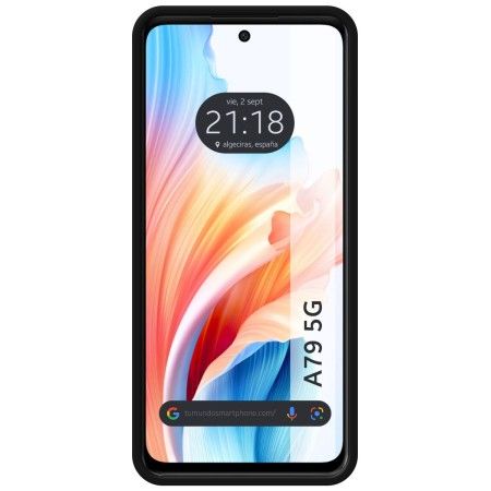 Funda Silicona Líquida Ultra Suave para Oppo A79 5G color Negra