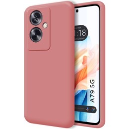Funda Silicona Líquida Ultra Suave para Oppo A79 5G color Rosa