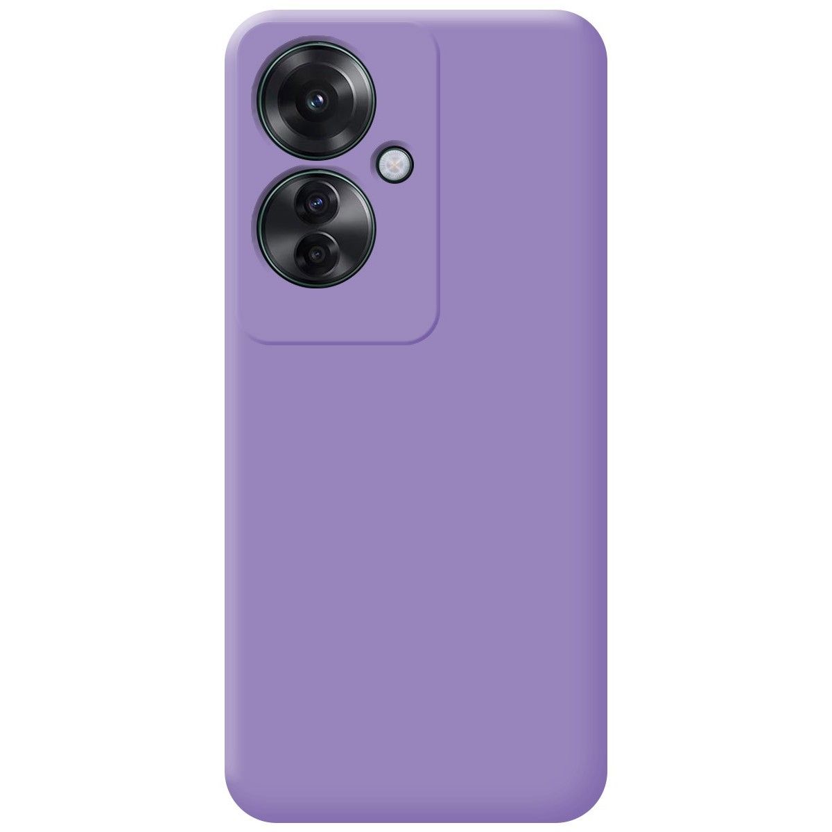 Funda Silicona Líquida Ultra Suave para Oppo Reno 11F 5G color Morada