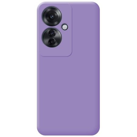 Funda Silicona Líquida Ultra Suave para Oppo Reno 11F 5G color Morada