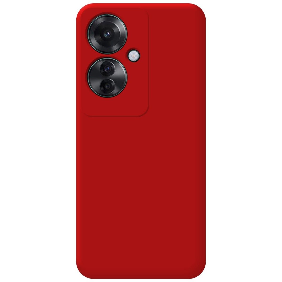 Funda Silicona Líquida Ultra Suave para Oppo Reno 11F 5G color Roja
